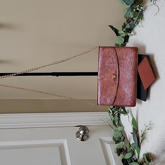 LOUIS VUITTON Brown Epi Leather Vintage Montaigne clutch with LV Slim ID Holder